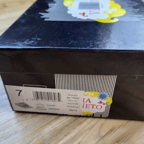 🦄Via Veneto Maui Open Toe Leather Sandals Size 7 - Picture 9 of 9